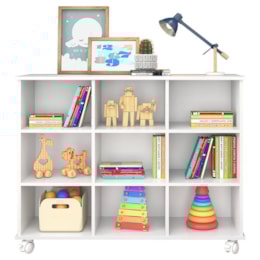 Nicho Organizador Branco com Rodízios 1478 - Qmovi Nicho Organizador Branco com Rodízios 1478 - Qmovi