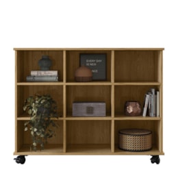 Nicho Organizador Freijó com Rodízios 1478 - Qmovi Nicho Organizador Freijó com Rodízios 1478 - Qmovi