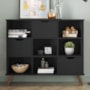 Nicho Organizador Retrô 1478 com 3 Gavetas Preto - Qmovi