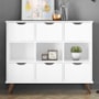 Nicho Organizador Retrô 1478 com 6 Gavetas Branco - Qmovi