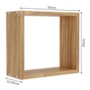 Nicho Quadrado Decorativo 30cm Amêndoa - Móveis Peroba