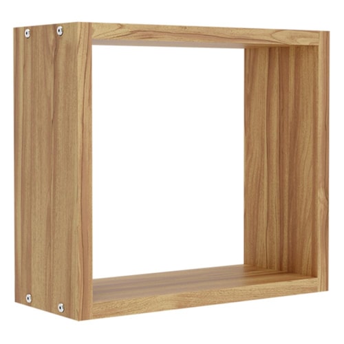 Nicho Quadrado Decorativo 30cm Amêndoa - Móveis Peroba