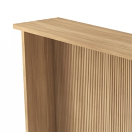Painel Bancada Ilha Cozinha Marquesa Canelado 120cm Nature - Nesher