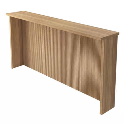 Painel Bancada Ilha Cozinha Marquesa Canelado 200cm Nature - Nesher