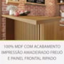 Painel Bancada Ilha Cozinha Princesa Ripado 120cm Freijó - Nesher