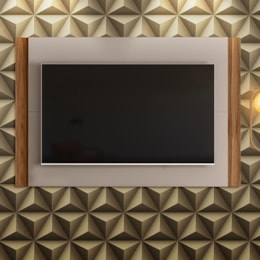 Painel Extensível Fresno Grigio/Cinamomo Mel para TV até 60” - Mobler Painel Extensível Fresno Grigio/Cinamomo Mel para TV até 60” - Mobler