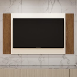 Painel Extensível Fresno Off White/Amêndoa para TV até 60” - Mobler