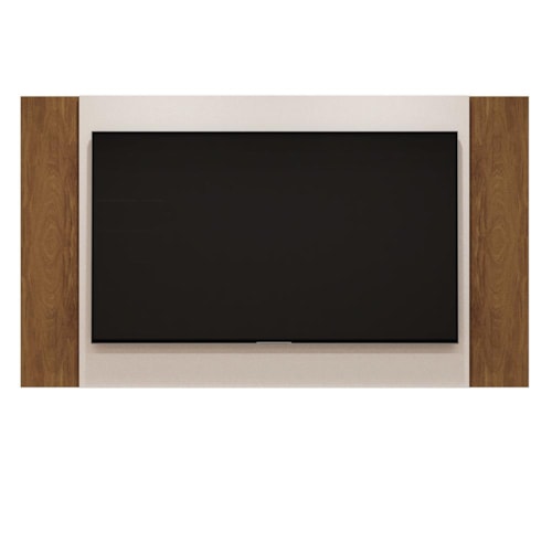 Painel Extensível Fresno Pérola Metalizado/Amêndoa para TV até 60” - Mobler