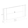 Painel Extensível Real Pérola Metalizado/Amêndoa para TV até 65” - Mobler