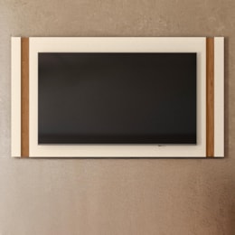 Painel Extensível Real Pérola Metalizado/Amêndoa para TV até 65” - Mobler