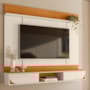 Painel Home Suspenso Aura Cinamomo/Off White para TV até 65” - Madetec 