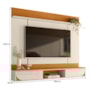 Painel Home Suspenso Aura Cinamomo/Off White para TV até 65” - Madetec 