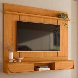 Painel Home Suspenso Aura Cinamomo para TV até 65” - Madetec