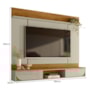 Painel Home Suspenso Aura Cumaru/Opala para TV até 65” - Madetec