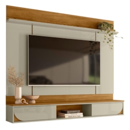 Painel Home Suspenso Aura Cumaru/Opala para TV até 65” - Madetec