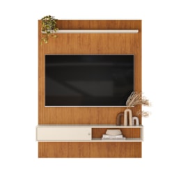 Painel Home Suspenso Betim Canela/Off White para TV até 60” - Mobler
