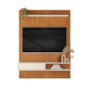 Painel Home Suspenso Betim Canela/Off White para TV até 60” - Mobler