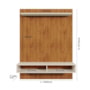 Painel Home Suspenso Betim Canela/Off White para TV até 60” - Mobler