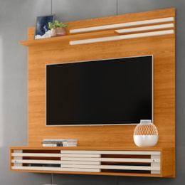 Painel Home Suspenso Frizz Sublime Cinamomo/Off White para TV até 55” - Madetec