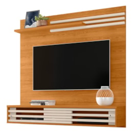 Painel Home Suspenso Frizz Sublime Cinamomo/Off White para TV até 55” - Madetec