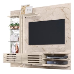 Painel Home Suspenso Frizz Supreme Calacata/Off White para TV até 55” - Madetec