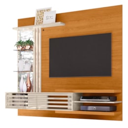 Painel Home Suspenso Frizz Supreme Cinamomo/Off White para TV até 55” - Madetec Painel Home Suspenso Frizz Supreme Cinamomo/Off White para TV até 55” - Madetec