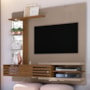 Painel Home Suspenso Frizz Supreme Fendi/Naturale para TV até 55” - Madetec