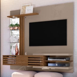 Painel Home Suspenso Frizz Supreme Fendi/Naturale para TV até 55” - Madetec Painel Home Suspenso Frizz Supreme Fendi/Naturale para TV até 55” - Madetec
