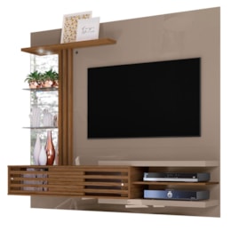 Painel Home Suspenso Frizz Supreme Fendi/Naturale para TV até 55” - Madetec Painel Home Suspenso Frizz Supreme Fendi/Naturale para TV até 55” - Madetec