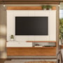 Painel Home Suspenso Niterói Off White/Canela para TV até 65” - Mobler