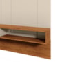 Painel Home Suspenso Niterói Off White/Canela para TV até 65” - Mobler