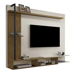 Painel Home Suspenso Onix para TV até 65” Malbec/Off White - Móveis Luapa 
