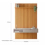 Painel Home Suspenso Ripado You Bless 1.3 Cinamomo/Off White - HB Móveis