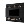 Painel Home Suspenso Riviera para TV até 60” Preto - Móveis Luapa 
