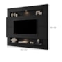 Painel Home Suspenso Riviera para TV até 60” Preto - Móveis Luapa 