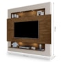 Painel Home Suspenso Riviera para TV até 75” Malbec/Off White - Móveis Luapa  