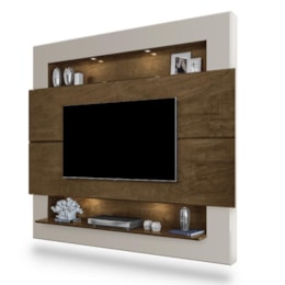 Painel Home Suspenso Riviera para TV até 75” Malbec/Off White - Móveis Luapa  