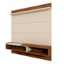 Painel Home Suspenso Triunfo Off White/Canela para TV até 65” - Mobler
