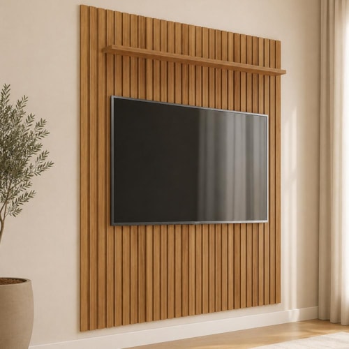 Painel Maragogi 1.8 para TV até 65” Nature - Permóbili 