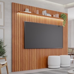 Painel Maragogi 2.3 Cinamomo com LED para TV até 84” - Permóbili