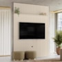 Painel Piso-Teto New Interlagos Off White para TV até 75” - Madetec