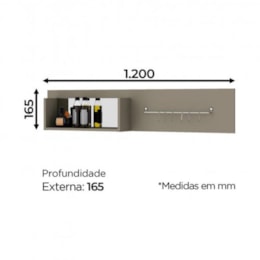 Painel Porta Talheres Connect Duna - Móveis Henn  Painel Porta Talheres Connect Duna - Móveis Henn