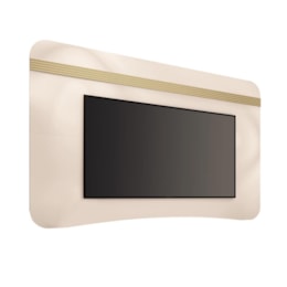 Painel Suspenso Armony Off White/Champanhe para TV até 80” – HB Móveis
