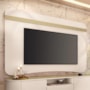 Painel Suspenso Armony Off White/Champanhe para TV até 80” – HB Móveis