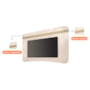 Painel Suspenso Armony Off White/Champanhe para TV até 80” – HB Móveis
