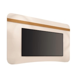 Painel Suspenso Armony Off White/Cinamomo para TV até 80” – HB Móveis