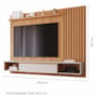 Painel Suspenso Bahamas Plus Nature/Off White para TV até 65” - Permóbili