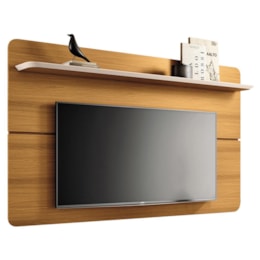 Painel Suspenso Curv 1.8 Cinamomo/Off White para TV até 70" - HB Móveis