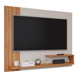 Painel Suspenso Dunas Off White/Cinamomo para TV até 50” - Permóbili Painel Suspenso Dunas Off White/Cinamomo para TV até 50” - Permóbili