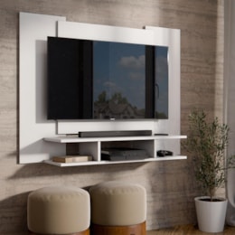 Painel Suspenso EJ Branco para TV de até 50” – EJ Móveis